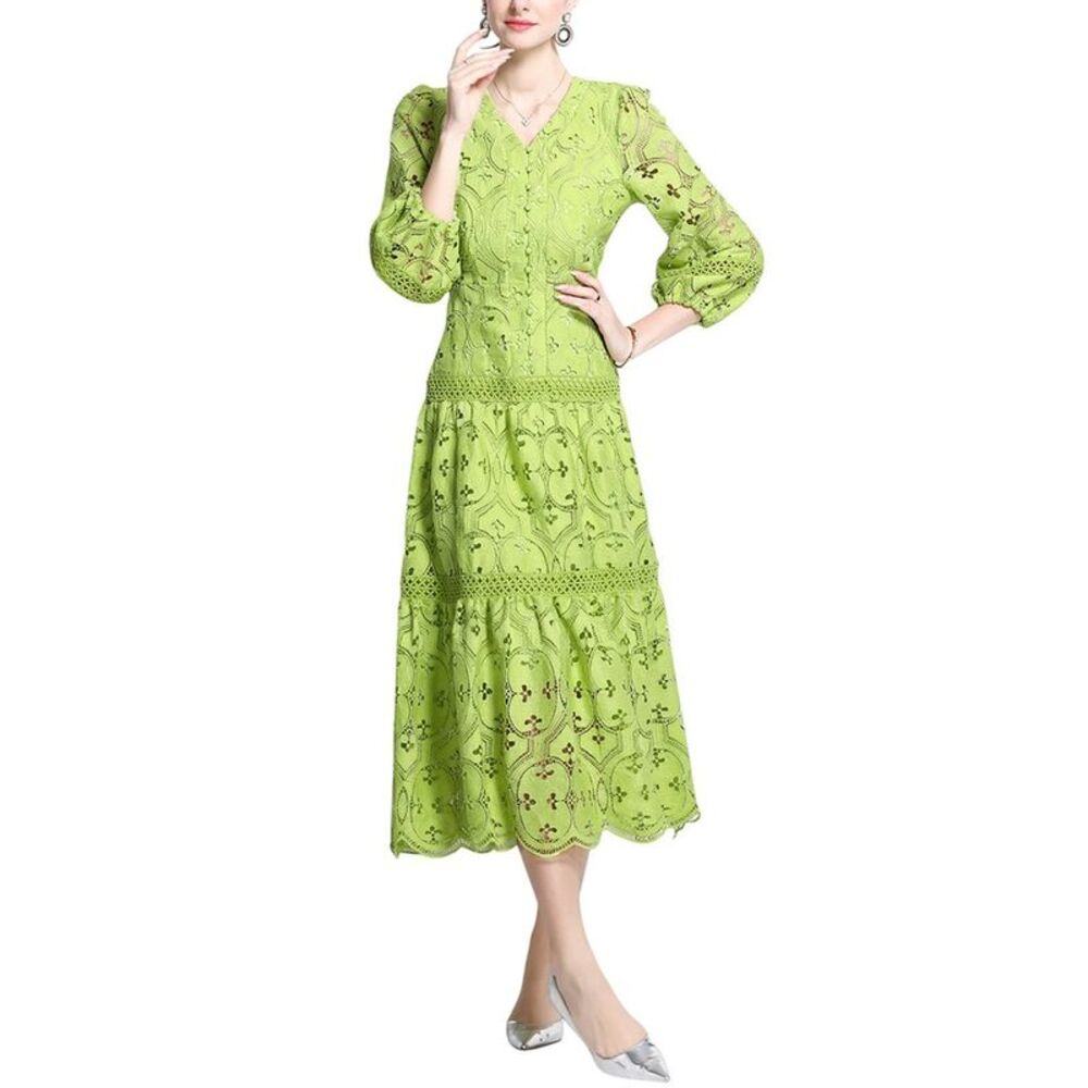 Elaine Womens  Midi Dress